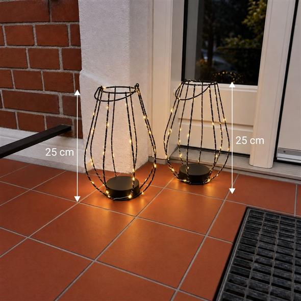 🏮✨ Lanternesæt med LED-lyskæde
